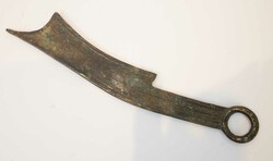 Messer Münze, Han Dynastie, China. Länge ca. 17,5 cm, Metall ...