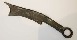 Messer Münze, Han Dynastie, China. Länge ca. 17,5 cm, Metall ...