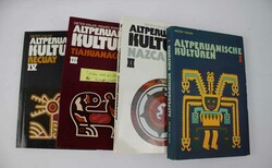 Lot Bücher von Dieter Eisleb "Altperuanische Kulturen" Band 1-4