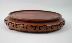 Dekorativer Holzsockel, Durchmesser ca. 28 cm, Höhe ca. 5,5 ...