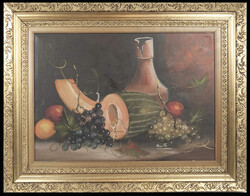 Ölgemälde auf Leinwand "Stillleben mit einer Komposition aus ...