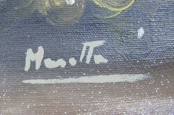 Ölgemälde auf Leinwand "Stillleben mit einer Komposition aus ...