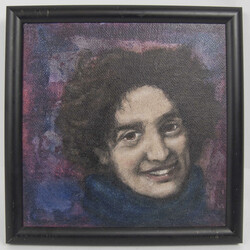 Jürgen Schwarz. Acryl auf Juteleinen "... es kommt mir spanisch vor" ...