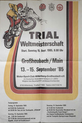 Drei Veranstaltungs - Plakate den Motorsport betreffend. ...