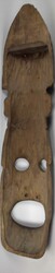 Afrika, Wandmaske aus Holz, Höhe ca. 98 cm, Breite ca. 21 cm. ...