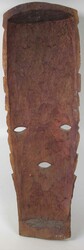 Afrika, Wandmaske aus Holz, Höhe ca. 67,5 cm, Breite ca. 23 cm. ...