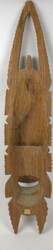 Afrika, 1 Wandmaske aus Holz, 1x Höhe ca. 80 cm, Breite ca. 16 cm ...