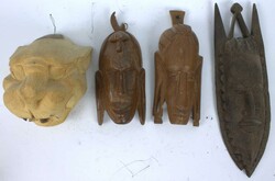 Afrika, Lot Wandmasken. Verschiedene Modelle. Automatically ...