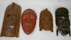 Afrika, Lot Wandmasken, verschiedene Modelle. Insgesamt 4 Stück ...
