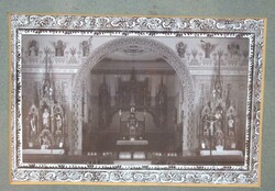Bilderrahmen im Jugendstil mit einer historischen schwarz-weiß ...