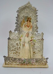 Diorama Bild "1. Hl. Kommunion", Chromolithographie aus Papier und ...