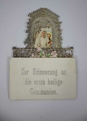Diorama Bild "1. Hl. Kommunion", Chromolithographie aus Papier und ...