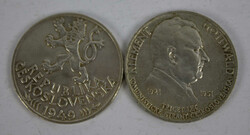 2 Gedenkmünzen Tschechoslowakei "100 Jahre ...