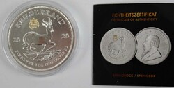 Krügerrand, 999er Silber mit 24 Karat Gold veredelt