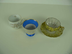 Lot Jugendstil Porzellan, dabei Tasse mit mit Unterteller, etc