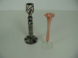 2 Kerzenständer, 1x Lauschaglas, 1x Metall/GlasAutomatically ...