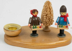 Erzgebirge Kerzenhalter "Striezelkinder", Länge ca. 11 ...