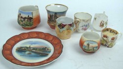Lot Porzellan aus Auflösung, dabei Tassen und Andenkenporzellan