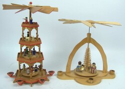 2 Weihnachtspyramiden Erzgebirge, verschiedene Modelle. Teilweise ...