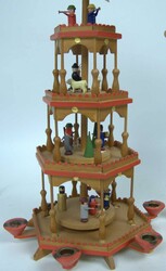 2 Weihnachtspyramiden Erzgebirge, verschiedene Modelle. Teilweise ...