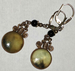 ausgefallene Jade Ohrringe, 925er Silber