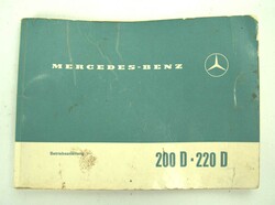 Mercedes - Benz 200 D - 220 D Betriebsanleitung. Altersbedingter ...
