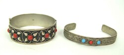 2 silver-plated costume jewelry bangles/clasps from a liquidation ...