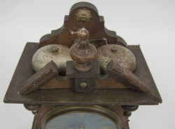 Antique mantel clock with key winding mechanism; key included. ...