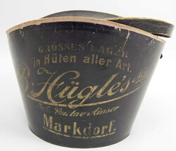 Antiker Klapp Zylinder, B. Hügle´s, Markdorf im Original Karton. ...