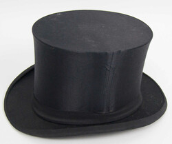 Antiker Klapp Zylinder im Original Karton (dieser defekt). Getragener ...