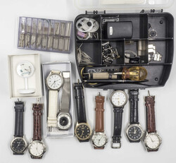 Lot Armbanduhren und Zubehör aus Auflösung. Nicht auf Funktion ...