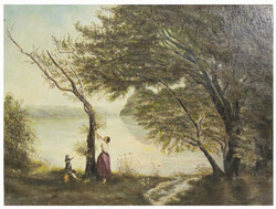 Unbekannter Künstler, Ölgemälde auf Platte, ungerahmt. Maße: ...