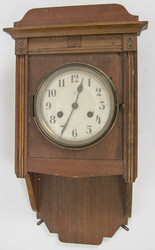 antike Pendeluhr / Regulator "Junghans" Holzgehäuse, im Art Déco ...