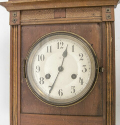 antike Pendeluhr / Regulator "Junghans" Holzgehäuse, im Art Déco ...