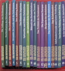 18 bound volumes "The History of Mankind" Complete, each volume ...