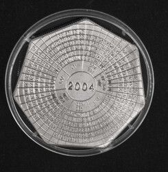 Zambia, 1000 Kwacha, 2004. Kupfer-Nickel, in einer Kapsel.  ...