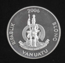 Vanuatu, 50 Vatu, Fußball-WM 2006, BRD. Auflage 25.000, 925er Silber ...