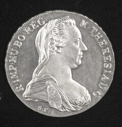 Maria-Theresia-Thaler aus Österreich, Silber.