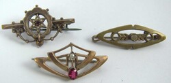 3 Teile Jugendstilschmuck aus Sammlung  Automatically generated ...