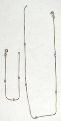 Jewelry set, 835 silver, consisting of a necklace and a matching ...
