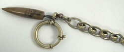 Uhrenkette Metall, um 1915, Länge ca. 28 cm  Automatically generated ...