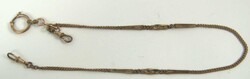 Uhrenkette AM Golddouble, um 1910, Länge ca. 48 cm  Automatically ...