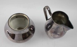 kleines Milch- und Zucker Set, versilbert. Deckel bei der Zuckerdose ...