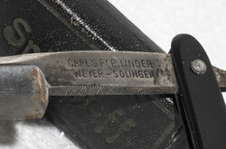 Rasiermesser, Wilhelm Spitzhoff Grünstadt, Klinge gemarkt "Carl u. ...