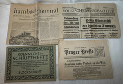 Lot Zeitung - Nachdrucke, dabei Hambacher Journal 1832, Völkischer ...