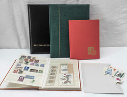 Lot Briefmarkenalben, dabei 1 x mit Inhalt. Dazu Umschlag mit losen ...