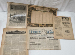 Lot Zeitungen / Zeitschriften aus den frühen Nachkriegsjahren ...