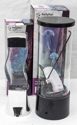 Two party lamps, one Jellyfish and one Glitter. Like new, in original ...