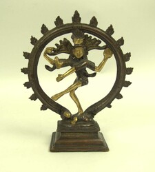 "Shiva Nataraja" Bronze / Messing Statue mit Darstellung des ...