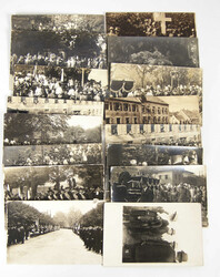 Lot schwarz-weiß Fotokarten aus Auflösung, wohl 1. Weltkrieg. ...